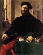 CAMPI, Giulio Portrait of a Man  iey oil painting on canvas